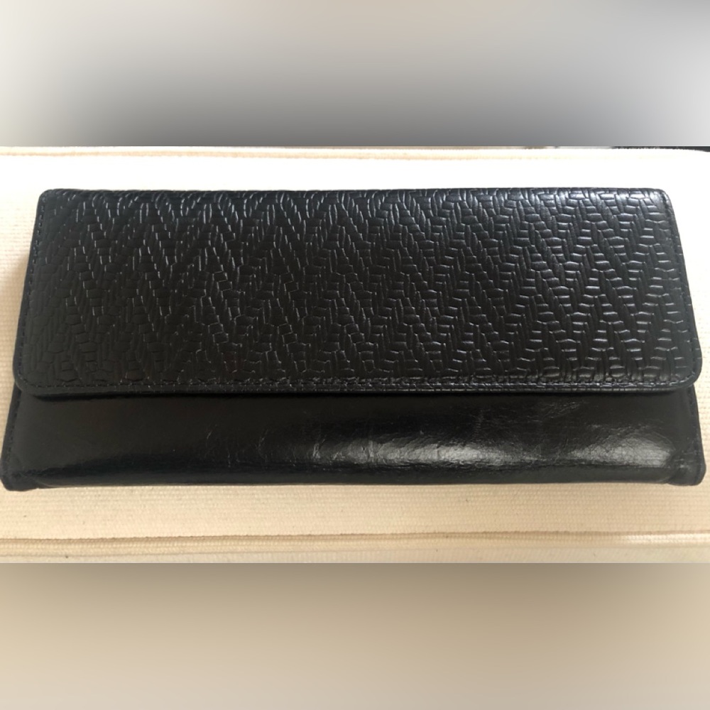 HOBO leather wallet black